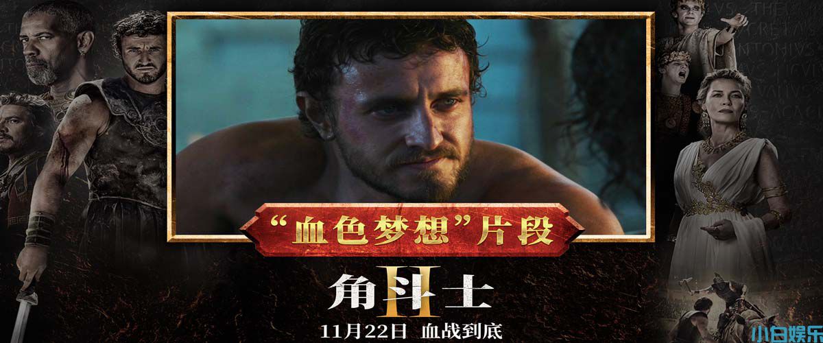 猫眼淘票票9.2分！《角斗士2》再续前作震撼观众直呼“意想不